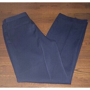 Gianfranco Ferre Dress Pants Mens 34x31 Navy Blue Wool Italian Formal Trousers